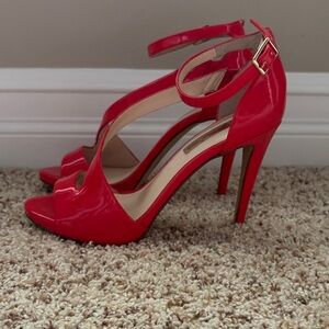INC International Concepts Red patent leather Strappy Heels
